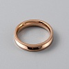 Titanium Steel Grooved Finger Ring Settings RJEW-WH0012-11A-2