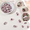 20Pcs Handmade Foil Glass Lampwork Beads LAMP-PA0001-63B-6