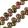 Natural Multi-Color Agate Beads Strands G-T138-127-1