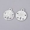 Tibetan Style Alloy Pendants TIBEP-GC017-S-RS-1