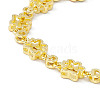 Brass Micro Pave Cubic Zirconia Chain Bracelets BJEW-P288-02G-3