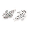 Brass Micro Pave Cubic Zirconia Pendants KK-N257-72P-2