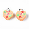 Handmade Polymer Clay Charms CLAY-N006-46C-2