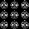 10Pcs Transparency Acrylic Christmas Balls Pendants DIY-CP0013-38B-7