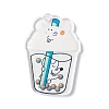Transparent Printed Acrylic Pendants TACR-G042-01B-1