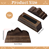 1Pc Black Walnut Wood Ring Storage Boxes with Magnetic Lid OBOX-PH0001-06-2