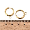 Stainless Steel Huggie Hoop Earring Findings STAS-J400-36B-G-3