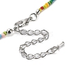 Glass Beaded Necklace NJEW-Z029-05H-3