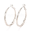 Brass Hoop Earrings EJEW-F273-03P-1