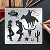 Cowboy Theme Stainless Steel Cutting Dies Stencils DIY-WH0279-068-8