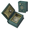 Book Shaped PU Leather Tie Clip Storage Boxes CON-CA0001-034C-1