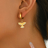 Metal Bird Wing Stainless Steel Hoop Earrings for Women Daily Versatile Jewelry SE6238-1-3