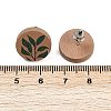 SUNNYCLUE Natural Wood Stud Earrings EJEW-SC0001-22P-3