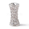 Eco-Friendly Rack Plating Brass Micro Pave Cubic Zirconia Beads KK-F835-26A-P-1