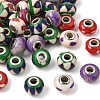 Handmade Polymer Clay Large Hole Rondelle European Beads LPDL-L003-01-1