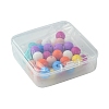 40Pcs 8 Colors Food Grade Eco-Friendly Silicone Focal Beads SIL-FS0001-20-6