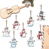 8 Styles Christmas Snowman DIY Diamond Painting Pendant Decoration Kits PW-WG305E1-01-2