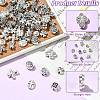 100Pcs 10 Styles Tibetan Styles Alloy Beads FIND-CJ0006-03-3