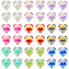 72Pcs 9 Colors UV Plating Rainbow Iridescent Acrylic Beads OACR-TA0001-48-2