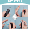 1Pc Plastic with Iron Bead Knotting Tool TOOL-WR0001-10A-3