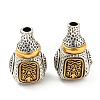 Rack Plating Tibetan Style Alloy 3 Hole Guru Beads PALLOY-Q454-01C-1