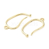 Brass Earring Hooks KK-R149-23G-2
