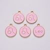 Alloy Enamel Pendants ENAM-S124-01B-09G-2