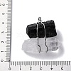 Natural Tourmaline & Quartz Crystal Nuggets Big Pendants G-K338-43P-04-3