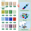 120pcs 15 colors Glass Imitation Austrian Crystal Beads GLAA-TA0001-50-3