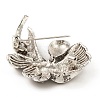 Alloy Rhinestone Brooch Pins JEWB-Q030-34AS-3