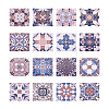 Square PVC Self-Adhesive Flower Pattern Paper CF-TAC0002-12-8