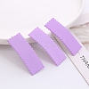 Frosted Plastic Snap Hair Clips OHAR-PW0001-457F-1