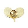 Golden Alloy Brooches JEWB-C032-03A-G-2