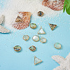 Craftdady 12Pcs 6 Styles Natural Shell Pendant Sets SHEL-CD0001-03-6