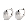 Rack Plating Teardrop Brass Hoop Earrings EJEW-N055-48P-RS-1