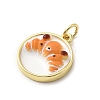 Brass Enamel Pendants KK-A278-02B-G-2