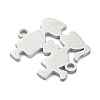 Non-Tarnish 304 Stainless Steel Connector Charms STAS-P332-08P-2