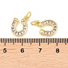 Brass Micro Pave Cubic Zirconia Pendants KK-C162-077G-3