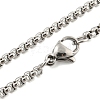 201 Stainless Steel Pendant Necklaces NJEW-H030-06P-3