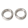 Zinc Alloy Spring Gate Rings PALLOY-C100-01P-02-2