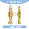12Pcs 304 Stainless Steel Pendants STAS-HS0001-87-2