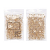 100 Pairs Brass Bullet Clutch Earring Backs KK-YW0001-32-8