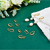 30Pcs 3 Style Rack Plating Brass Earring Hooks KK-DC0002-02-5