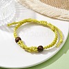 Adjustable Braided Waxed Cotton Macrame Pouch Bracelet Making BJEW-JB09698-04-2