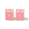 Rack Plating Brass Enamel Beads KK-B060-04G-05F-2