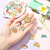18Pcs 9 Styles Tourism Theme Alloy Enamel Pendants FIND-SC0019-21-4