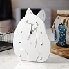 Cat Shape Alarm Clock Ornament DIY Silicone Mold PW-WG44451-01-3