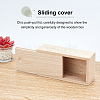 Unfinished Natural Candlenut Card Keeper Box CON-WH0074-91A-6