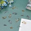 Unicraftale 32Pcs 4 Style 304 Stainless Steel Clip-on Earring Converters Findings STAS-UN0026-76-4