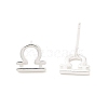 S925 Sterling Silver Stud Earrings EJEW-K303-01S-05-4